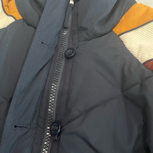 [S]Free People Navy Puffer Jacket Color Block Accent - Picture 4 of 11